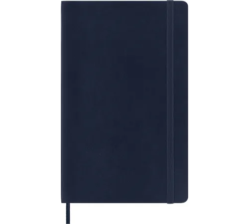 Блокнот Moleskine CLASSIC SOFT QP617B20 Large 130х210мм 192стр. клетка мягкая обложка синий сапфир