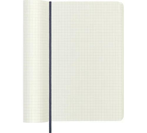 Блокнот Moleskine CLASSIC SOFT QP617B20 Large 130х210мм 192стр. клетка мягкая обложка синий сапфир