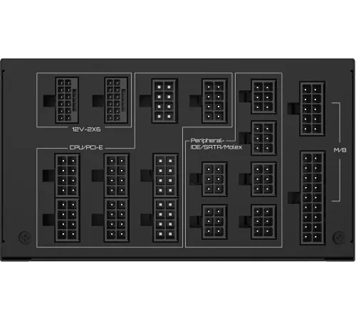 Блок питания Gigabyte ATX 1600W GP-UD1600PM PG5 Gen.5 80+ platinum (20+4pin) APFC 120mm fan 12xSATA Cab Manag RTL