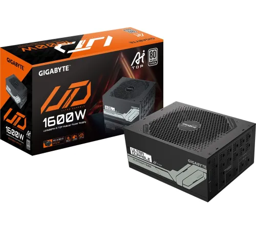 Блок питания Gigabyte ATX 1600W GP-UD1600PM PG5 Gen.5 80+ platinum (20+4pin) APFC 120mm fan 12xSATA Cab Manag RTL