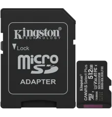 Флеш карта microSDXC 512GB Kingston SDCS3/512GB Canvas Select Plus + adapter