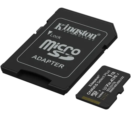 Флеш карта microSDXC 1TB Kingston SDCS3/1TB Canvas Select Plus + adapter