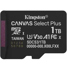 Флеш карта microSDXC 1TB Kingston SDCS3/1TBSP Canvas Select Plus w/o adapter