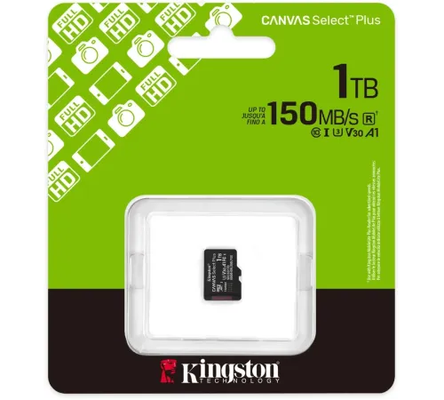 Флеш карта microSDXC 1TB Kingston SDCS3/1TBSP Canvas Select Plus w/o adapter