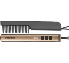 Расческа-выпрямитель Редмонд HS1742 34Вт черный/золотистый макс.темп.:200С