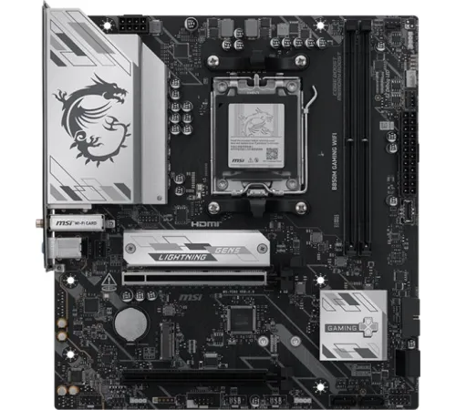 Материнская плата MSI B850M GAMING WIFI SocketAM5 AMD B850 2xDDR5 mATX AC`97 8ch(7.1) 2.5Gg RAID+HDMI+DP
