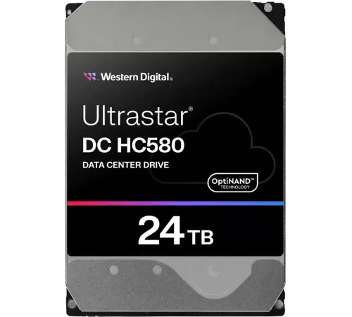 Жесткий диск WD SATA-III 24TB 0F65101 WUH722424ALE604 Ultrastar DC HC580 4KN (7200rpm) 512Mb 3.5" Жесткий диск WD SATA-III 24TB 0F65101 WUH722424ALE604 Ultrastar DC HC580 4KN (7200rpm) 512Mb 3.5"