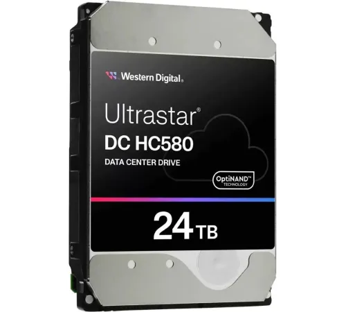 Жесткий диск WD SATA-III 24TB 0F65101 WUH722424ALE604 Ultrastar DC HC580 4KN (7200rpm) 512Mb 3.5" Жесткий диск WD SATA-III 24TB 0F65101 WUH722424ALE604 Ultrastar DC HC580 4KN (7200rpm) 512Mb 3.5"
