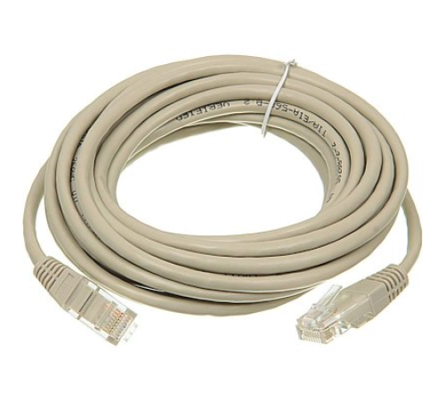 Патч-корд TWT UTP кат.5e, с заливными колпачками, 50.0 м, серый (TWT-45-45-50-GY)