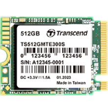 Твердотельный диск 512GB Transcend MTE300S, 3D TLC NAND, M.2 2230 ,PCI-E 4x [ R/W - 2000/1100 MB/s]