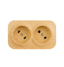 Quteo Розетка 2X2К без шт п/подкл ДЕРВ Legrand 782281
