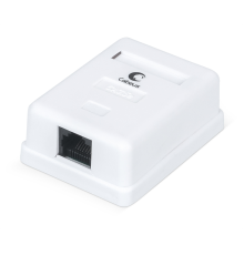 Cabeus WS-8P8C-Cat.5e-1 Розетка компьютерная RJ-45, категория 5e, одинарная, внешняя, Dual IDC (WS-8P8C-Cat.5e-1)