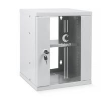 Cabeus WSC-8U Шкаф телекоммуникационный настенный 10" 8U 326x300x405mm (ШхГхВ) дверь стекло (WSC-8U)