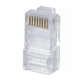 Cabeus 8P8C Коннектор RJ-45 под витую пару, категория 5e, универсальный, для проводников с толщ. по изол. до 1,05 мм (8P8C)