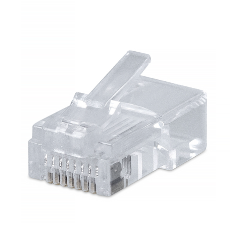 Cabeus 8P8C Коннектор RJ-45 под витую пару, категория 5e, универсальный, для проводников с толщ. по изол. до 1,05 мм (8P8C)