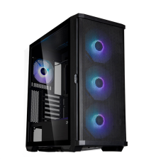 Корпус ZALMAN Z10 PLUS, ATX, BLACK, WINDOW, 2x3.5", 2x2.5", 2xUSB3.0, 1xUSB 3.1 Type-C, FRONT 3x140mm ARGB, REAR 1x120mm ARGB (Z10 PLUS)