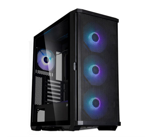 Корпус ZALMAN Z10 PLUS, ATX, BLACK, WINDOW, 2x3.5", 2x2.5", 2xUSB3.0, 1xUSB 3.1 Type-C, FRONT 3x140mm ARGB, REAR 1x120mm ARGB (Z10 PLUS)