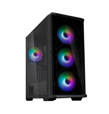 Корпус ZALMAN Z10 DUO, ATX, BLACK, WINDOW, 2x3.5", 2x2.5", 2xUSB3.0, 1xUSB 3.1 Type-C, FRONT 3x120mm Infinity Mirror ARGB, REAR 1x120mm Infinity Mirror ARGB, replaceable front panel (Z10 DUO)