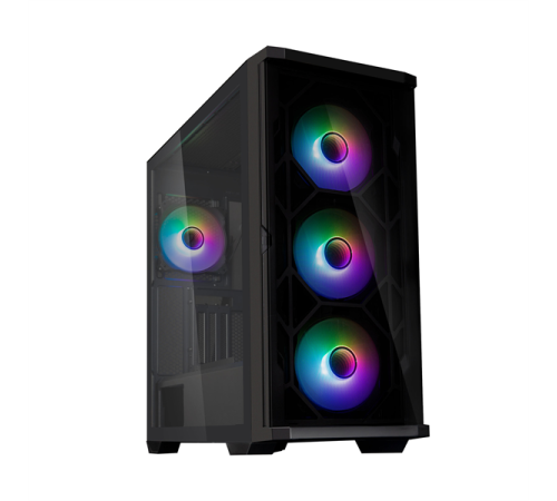 Корпус ZALMAN Z10 DUO, ATX, BLACK, WINDOW, 2x3.5", 2x2.5", 2xUSB3.0, 1xUSB 3.1 Type-C, FRONT 3x120mm Infinity Mirror ARGB, REAR 1x120mm Infinity Mirror ARGB, replaceable front panel (Z10 DUO)