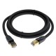 GCR Патч-корд PROF прямой 3.0m, FTP медь кат.6, позолоч. контакты и  коннектор, 25 AWG, Deluxe ethernet high speed 10 Гбит/с, RJ45, T568B, GCR-52550 Greenconnect RJ45(m) - RJ45(m) Cat. 6 F/UTP PVC 3м (GCR-52550)