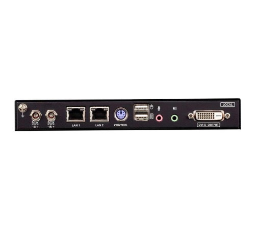 Удлинитель, KVM+DVI, управление по IP, Rackmount/Desktop, 10/100 Base-T, с KVM-шнурами PS2 1х1.2м.;USB 1x1.2м., TCP/IP, (Virtual Media;WIN98SE/ME/2000/XP/FREE-BSD/LINUX 7.0 или выше;1600x1200 60Hz;) ATEN CN9600