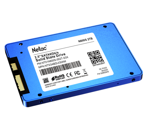 Накопитель SSD Netac SATA III 2Tb NT01N600S-002T-S3X N600S 2.5"