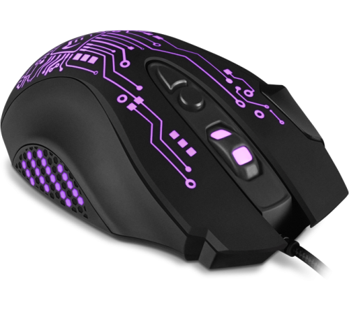 Игровая мышь SVEN RX-G715 (7+1кл., бесш. кл., 1200-3200 DPI, SoftTouch, подсветка, игров. упак) Sven RX-G715 (SV-019938)