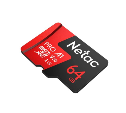 Карта памяти Netac MicroSD P500 Extreme Pro 64GB, Retail version card only Карта памяти Netac MicroSD P500 Extreme Pro 64GB, Retail version card only
