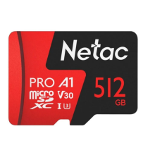 Карта памяти NeTac P500 Extreme Pro MicroSDXC 512GB V30/A1/C10 up to 100MB/s