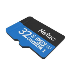 Карта памяти Netac MicroSD card P500 Standard 32GB, retail version w/SD adapter