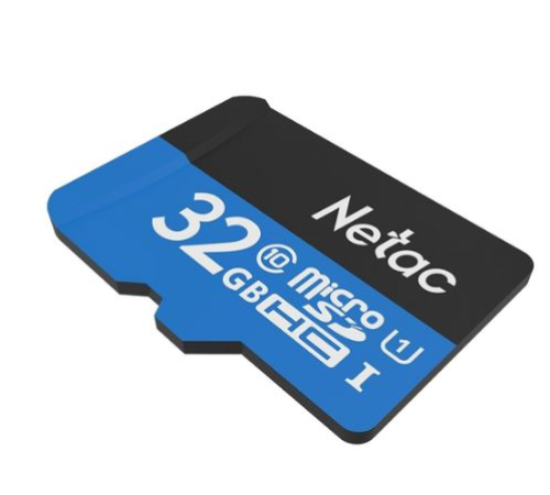 Карта памяти Netac MicroSD card P500 Standard 32GB, retail version w/SD adapter