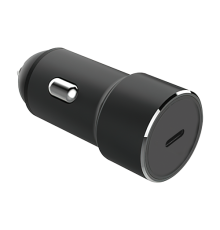 Unico Автомобильное ЗУ, USB Type-C, 2,4A, вх 12-24В, металл, PowerDelivery, защита от КЗ, черный, RTL BOX (CCPDUNC)