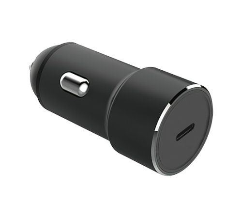 Unico Автомобильное ЗУ, USB Type-C, 2,4A, вх 12-24В, металл, PowerDelivery, защита от КЗ, черный, RTL BOX (CCPDUNC)