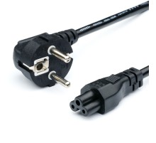 Кабель питания GoPower евровилка CEE 7/7-IEC 320 C5 1.8м ПВХ 0.75мм черный (1/10/160) GoPower CEE 7 / 7-IEC 320 C5 1.8 м (00-00024056)