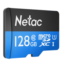Карта памяти Netac P500 Standard MicroSDXC 128GB U1/C10 up to 90MB/s, retail pack with SD Adapter