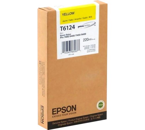 Картридж Epson I/C SP-7450/9450  220ml Yellow (C13T612400)