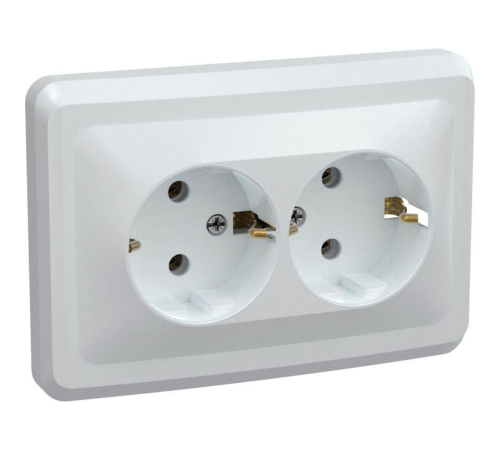 Iek ERV21-K01-16-DM РС12-3-ВБ Розетка 2местн. с з/к без защ.штор. 16А ВЕГА (белый) IEK Iek ERV21-K01-16-DM РС12-3-ВБ Розетка 2местн. с з/к без защ.штор. 16А ВЕГА (белый) IEK