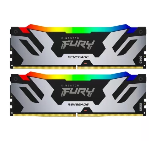 Оперативная память Kingston DDR5 96GB 6000MT/s DDR5 CL32 DIMM (Kit of 2) FURY Renegade RGB XMP (KF560C32RSAK2-96)