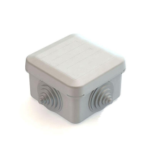 Коробка распаячная для наружного монтажа 70х70х40мм IP55 4 гермоввода с защелк. крышкой CHINT 882001