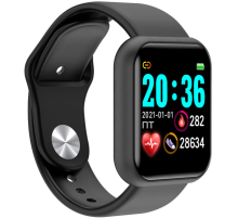 Фитнес браслет квадратный iceline black hs6620c display: 1.3inch IRBIS Iceline Black HS6620C Display: 1.3inch TFT color screen Touch type: single point touch Battery: 150mAh Color Black (Iceline_B)