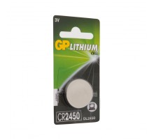 Литиевая дисковая батарейка GP Lithium CR2450 - 1 шт. в блистере GP 4891199063916