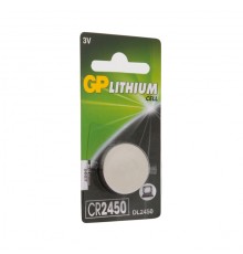 Литиевая дисковая батарейка GP Lithium CR2450 - 1 шт. в блистере GP 4891199063916
