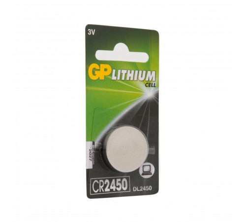 Литиевая дисковая батарейка GP Lithium CR2450 - 1 шт. в блистере GP 4891199063916