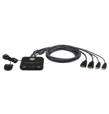 Квм переключатель ATEN 2-Port USB FHD HDMI Cable KVM Switch (CS22HF-AT)