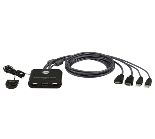 Квм переключатель ATEN 2-Port USB FHD HDMI Cable KVM Switch (CS22HF-AT) Квм переключатель ATEN 2-Port USB FHD HDMI Cable KVM Switch (CS22HF-AT)