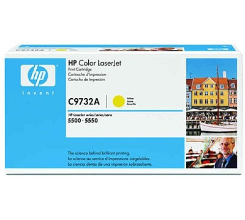 Картридж лазерный HP 645A C9732A желтый (12000стр.) для HP 5500/5550dn/5550dtn/5550hdn/5550n
