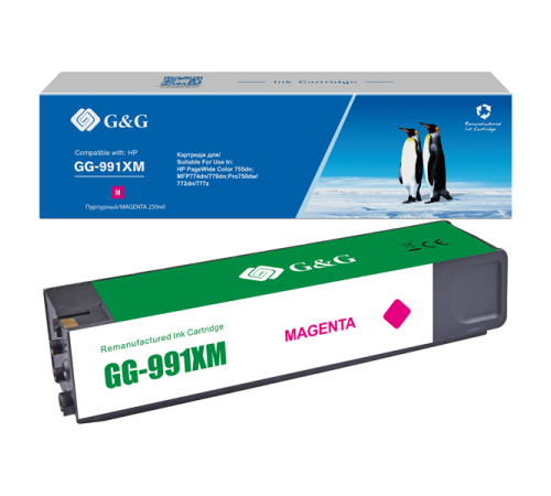 Картридж Cartridge G&G 991X for PageWide Managed, magenta (16 000) (GG-991XM) Картридж Cartridge G&G 991X for PageWide Managed, magenta (16 000) (GG-991XM)