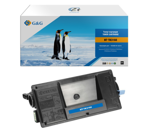 Тонер-картридж GG Toner cartridge for Kyocera P3045dn/P3050dn/P3055dn/P3060dn/P3145dn/P3150dn/P3155dn/P3260dn/M3145dn/M3645dn/M3860idn/M3860idnf (12500 pages) With Chip (GG-TK3160) Тонер-картридж GG Toner cartridge for Kyocera P3045dn/P3050dn/P3055dn/P3060dn/P3145dn/P3150dn/P3155dn/P3260dn/M3145dn/M3645dn/M3860idn/M3860idnf (12500 pages) With Chip (GG-TK3160)