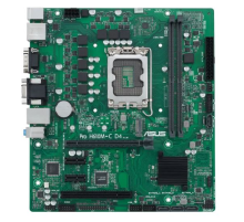 Материнская плата ASUS PRO H610M-C D4-CSM, LGA1700, B610, 2*DDR4, DP, D-Sub, HDMIx1, SATA3 + RAID, Audio, Gb LAN, USB 3.2*6, USB 2.0*6, COM port, mATX; 90MB1A30-M0EAYC (PRO H610M-C D4-CSM)