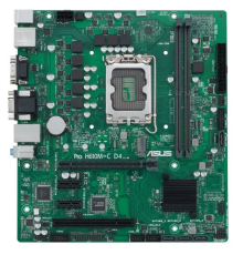 Материнская плата ASUS PRO H610M-C D4-CSM, LGA1700, B610, 2*DDR4, DP, D-Sub, HDMIx1, SATA3 + RAID, Audio, Gb LAN, USB 3.2*6, USB 2.0*6, COM port, mATX; 90MB1A30-M0EAYC (PRO H610M-C D4-CSM)